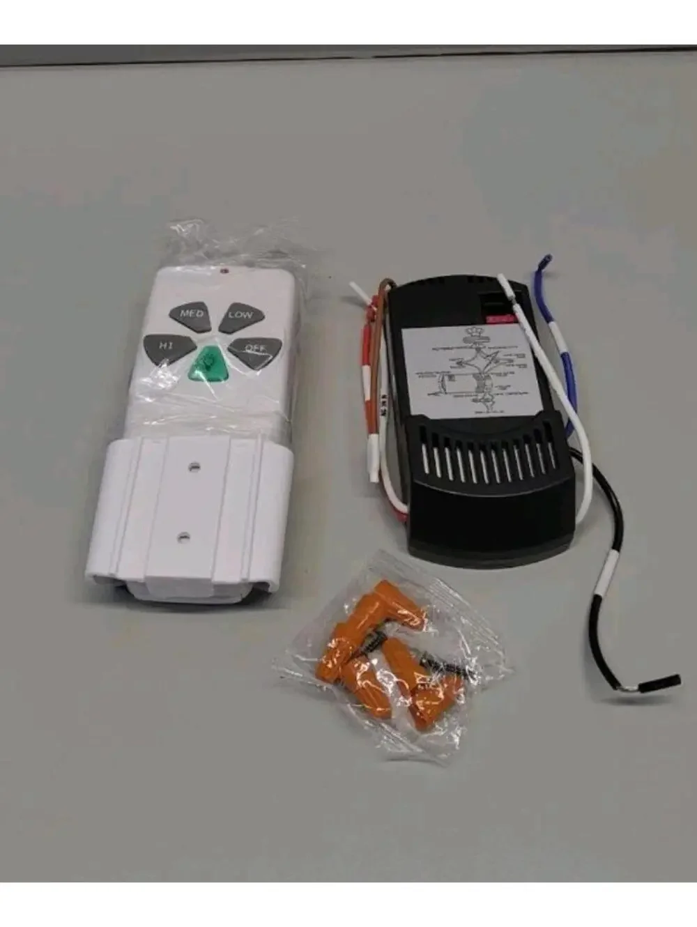 Universal Ceiling Fan Remote Control and Receiver Kit with dimmer for 3-Speed...